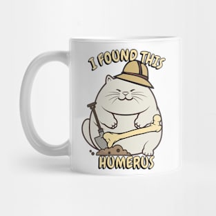 I found this humerus - sumo cat Mug